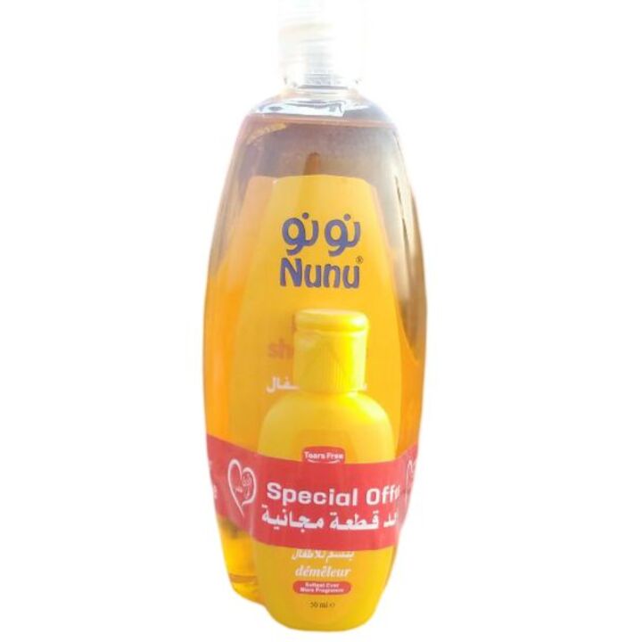 نونو شامبو 500مل + بلسم 50مل عرض -  Nunu Shampoo 500ml + Conditioner 50ml Promo Pack