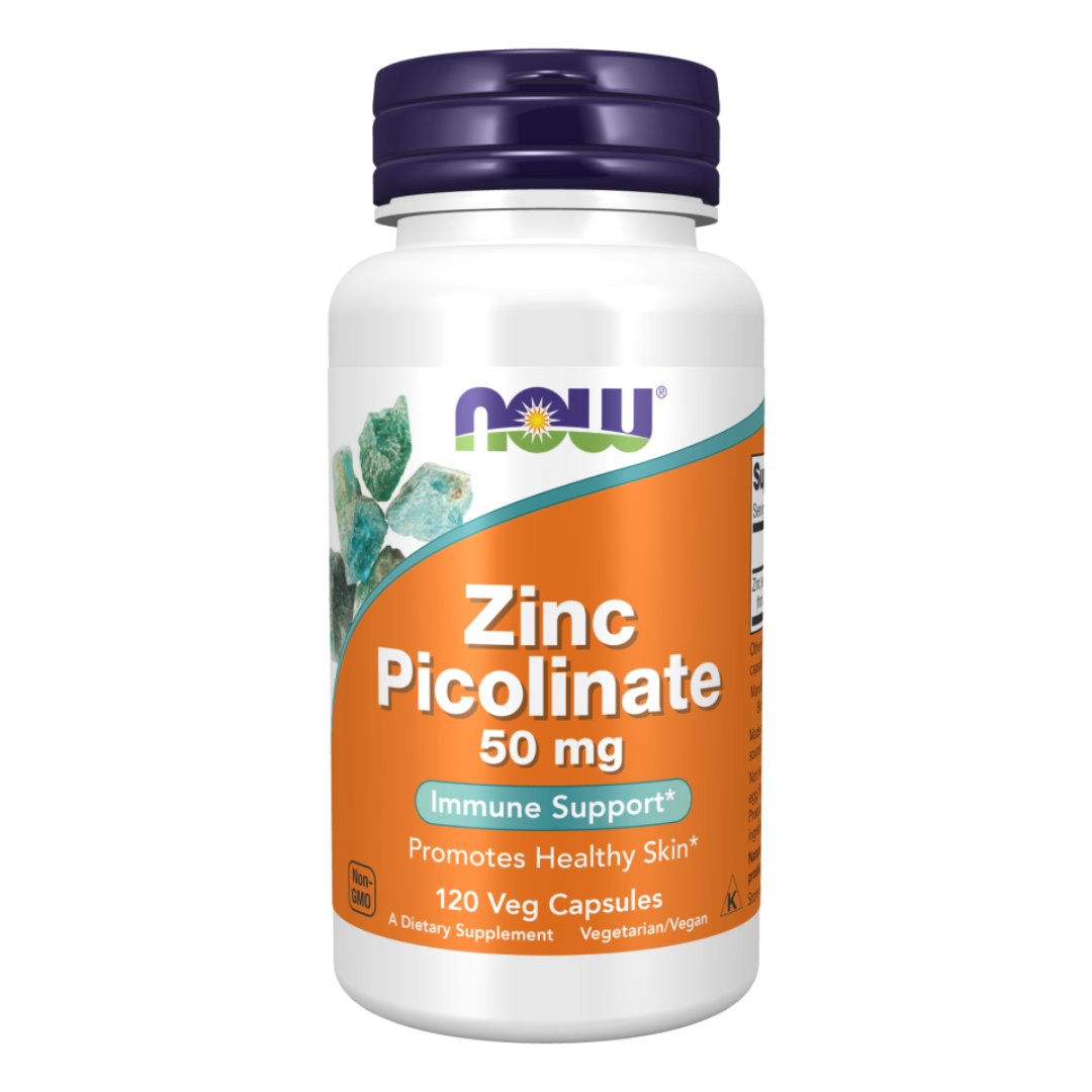 Now Zinc Picolinate 50mg 120 Veg Capsules