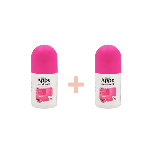 ابي رول اون ديودرانت كوتن كاندي 60 مل عرض 1+1 - Appe Roll-On Cotton Candy Scent 60ml (1+1) Offer