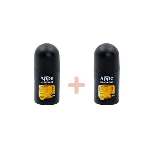 ابى رول اون 60مل بلاك ايجنيت عرض 1+1 - Appe Roll-On Black Ice Male Deodorant - 5th Generation Microbiome Friendly