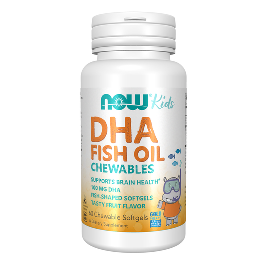 Now DHA Kids 100mg 60 Chewable Softgels