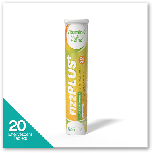 سوفي لايف فيز بلس فيتامين سي+ زنك 1000 مجم 20 قرص - Fizz Plus Vitamin C+ Zinc