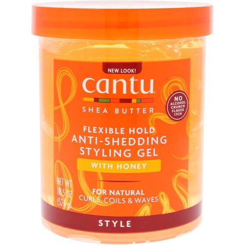 كانتو ستايلنج جيل 524جم بالعسل - Cantu Maximum Hold Anti-Shedding Styling Gel with Honey for Curly Hair - 524g