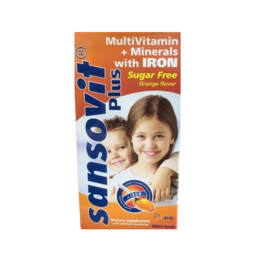 SANSOVIT PLUS (ORANGE FLAVOR) SYRUP 160ML