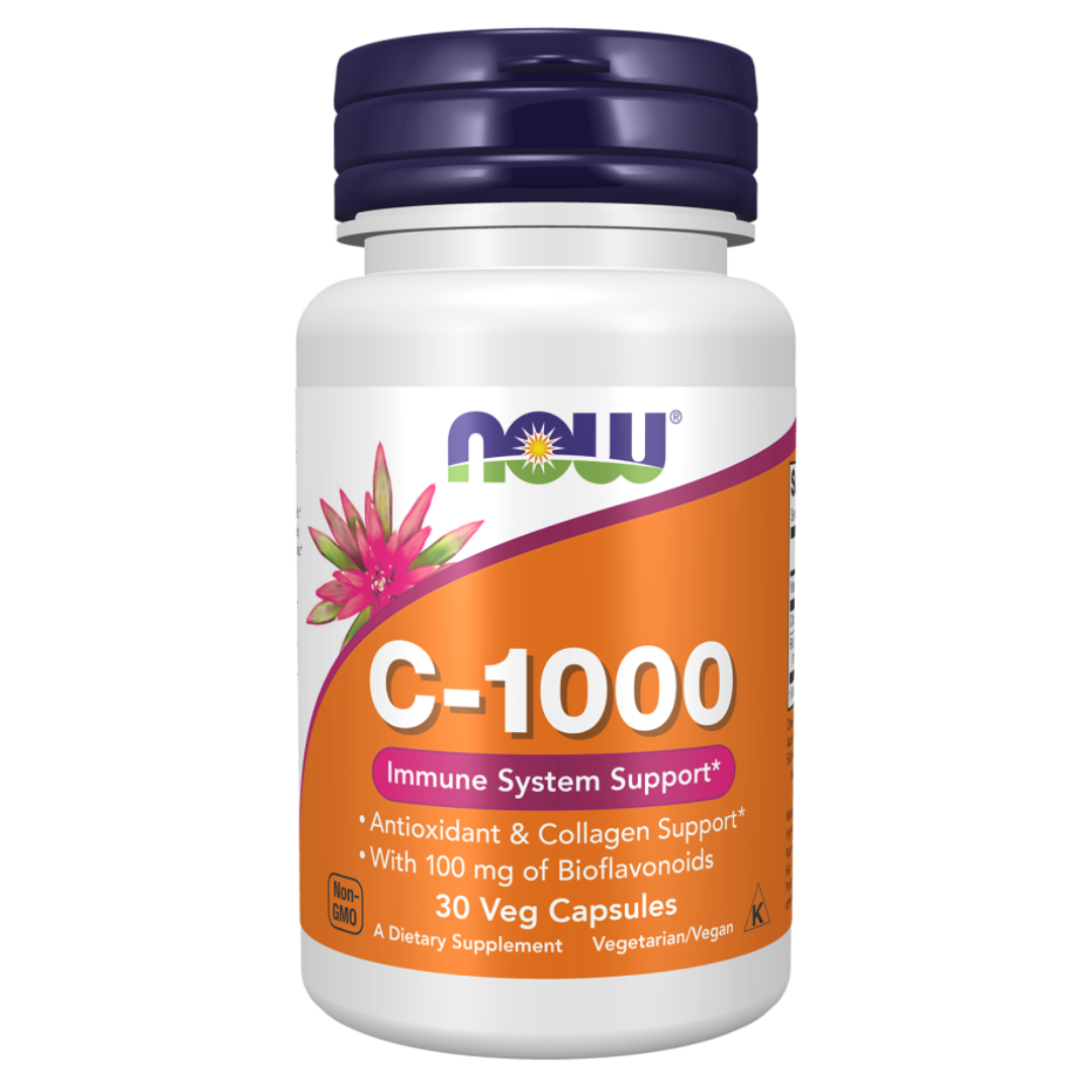 Now Vitamin C-1000 30 Veg Capsules