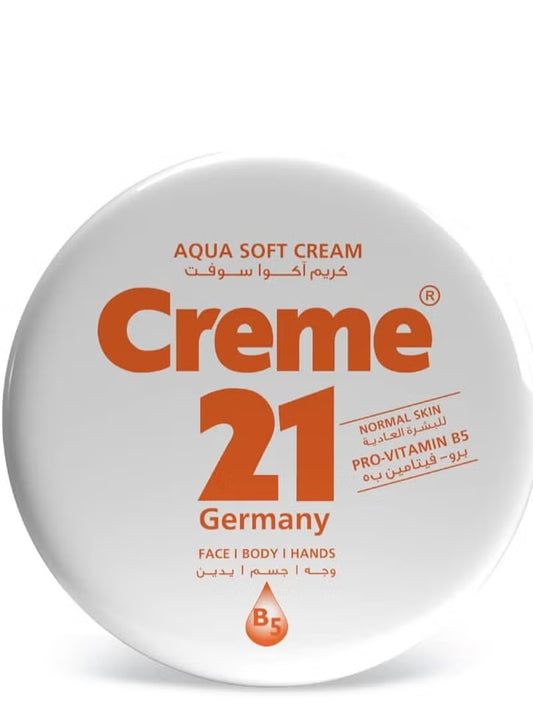 كريم 21 سوفت 150مل مرطب للجسم والوجه - Creme 21 Aqua Soft Cream 150ml
