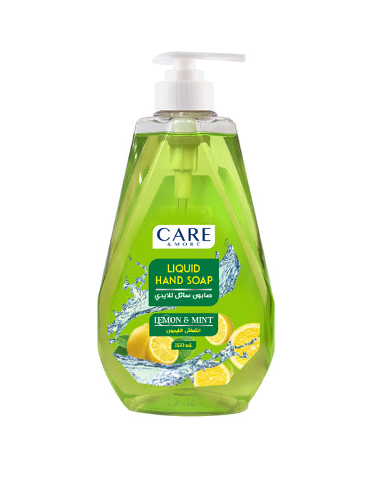 Care & More Liquid Hand Soap – Lemon with Mint – 350ml