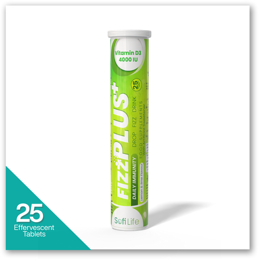 سوفي لايف فيز بلس فيتامين دى 4000 وحدة 25 قرص - Fizz Plus Vitamin D3 4000 IU
