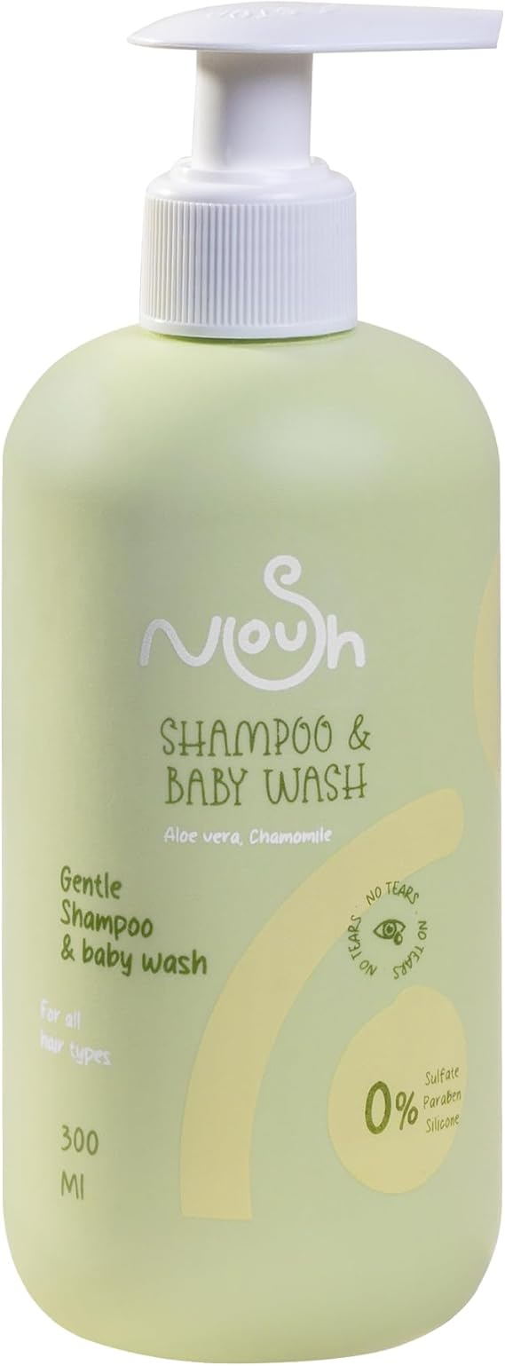 نوش بيبي شامبو اند بادي ووش2×1 /300مل - Noush Baby 2-in-1 Shampoo and Body Wash 300 ml