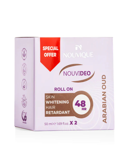 نوفيك رول اون نوفي ديو 1+1 عود 50مل - Nouvique Nouvideo Roll On Oud 2X50ML (Kit)