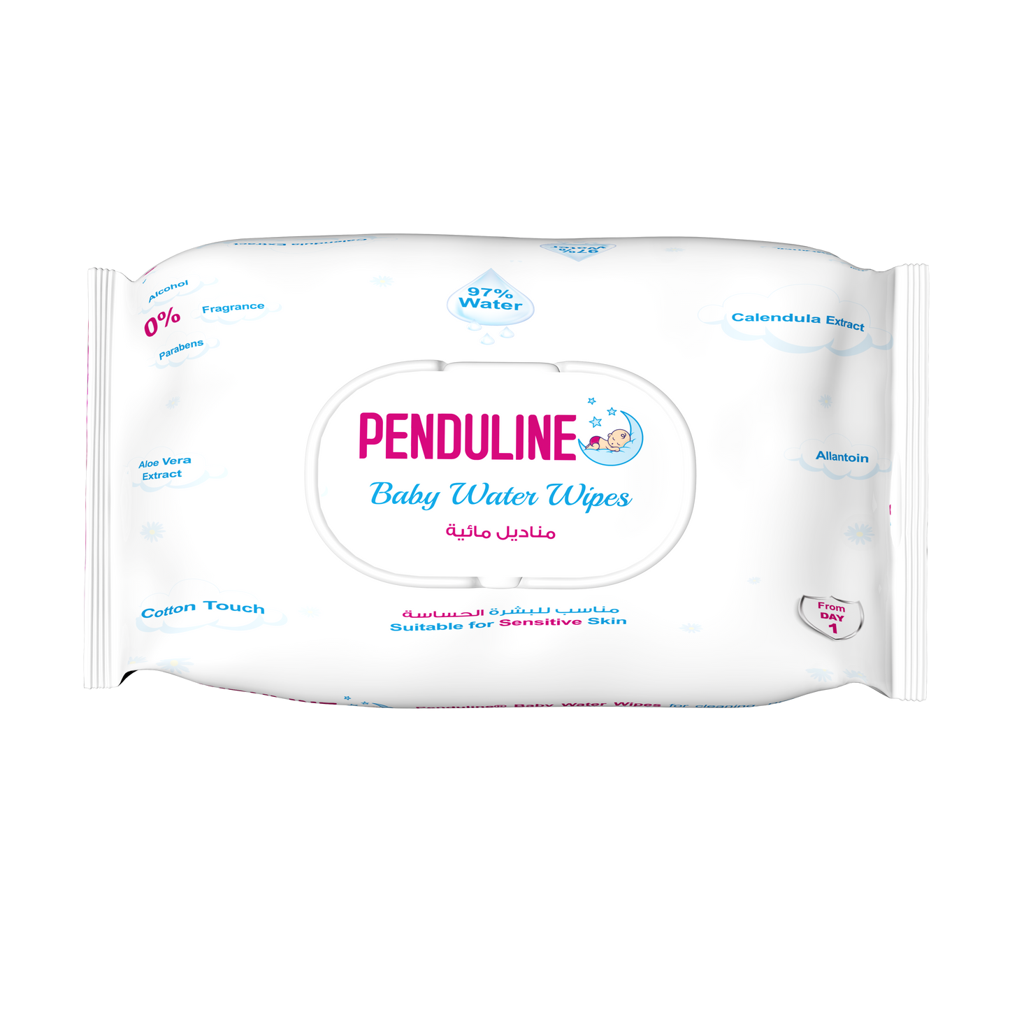 Penduline baby water wipes