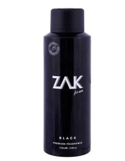 زاك سبراي 175مل بلاك - Zak Body Spray (175ml) - Black