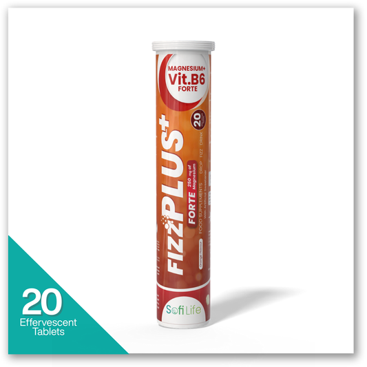 سوفي لايف فيز بلس ماغنسيوم+ب6 / 250 مجم 20 قرص - Fizz Plus Forte Magnesium + Vitamin B6