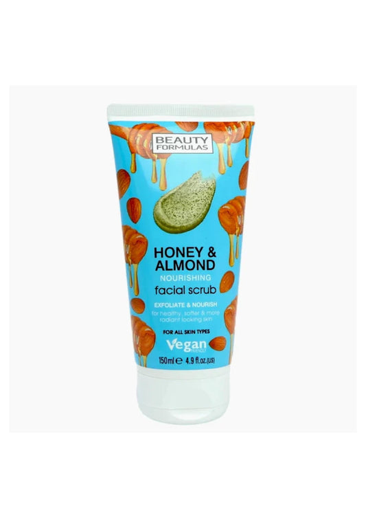 بيوتي فورملاصنفرة 150مل لوز وعسل - Beauty Formulas Facial / Body Scrub 150 ml - Almond & Honey