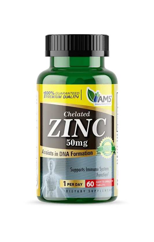 AMS Zinc 50mg (60 Capsules)