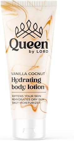 كوين بادي لوشن مرطب 200مل جوزهند وفانيلا - Queen By Lord Hydrating Body Lotion with Vanilla Coconut Scent 200ml