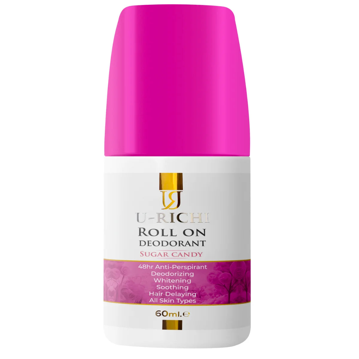 يوريتشي رول اون شوجر كاندي 60 مل - U-Richi Roll On Deodorant Sugar Candy 60 ml