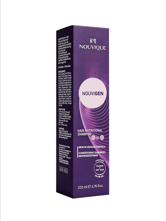 نوفيك شامبو ترطيب 2*1 نيتريشنال 200مل - Nouvique Nouvigen Nutritional 2x1 Shampoo 200ML