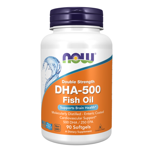 Now DHA Fish Oil 500mg 90 Softgels
