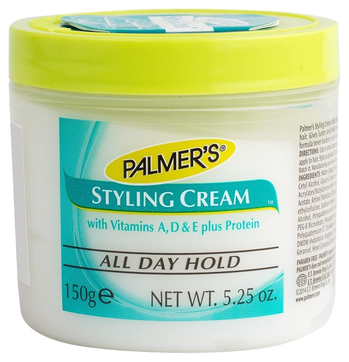 بالمرز كريم برطمان 150جم تصفيف - Palmer's Coconut Oil Formula Daily Hair Gro / Styling Cream in Jar 150g