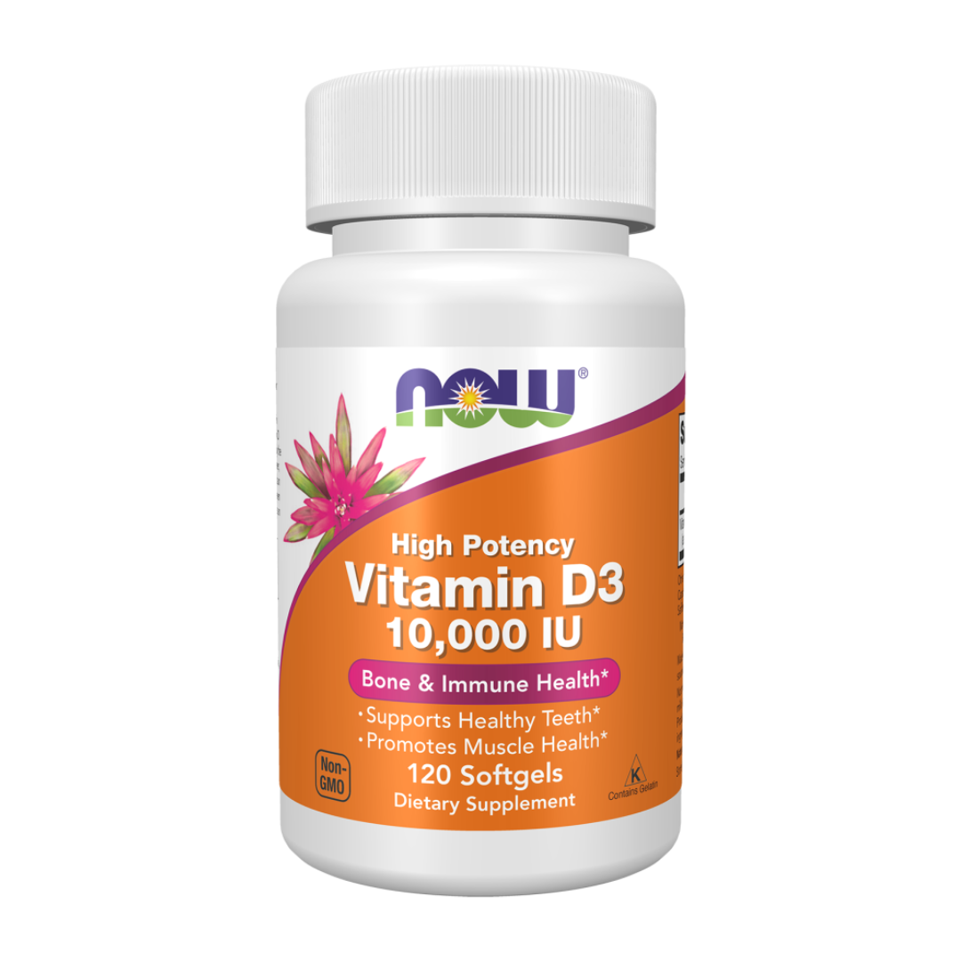 Now Vitamin D3 10,000 IU 120 Softgels
