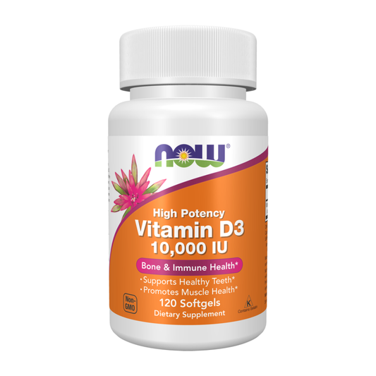 Now Vitamin D3 10,000 IU 120 Softgels