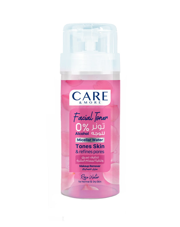 Care & More Facial Toner For Dry & Normal Skin – Rose Water – 150ml