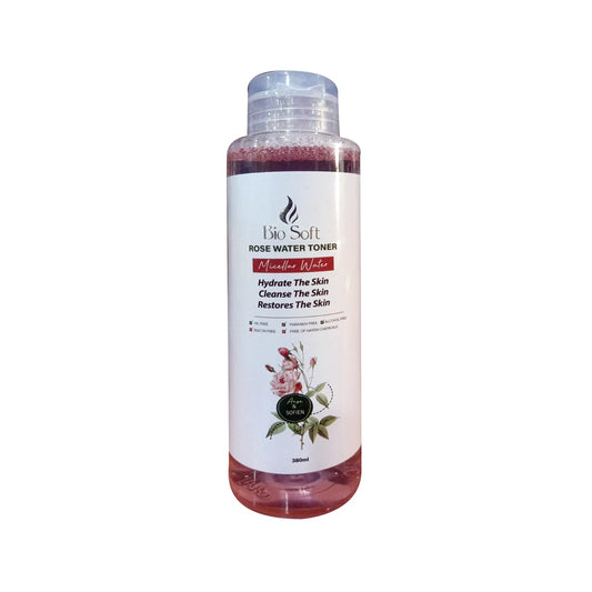 بيو سوفت ماء ميسلار 380مل ورد - Bio Soft Micellar Water 380 ml - Rose