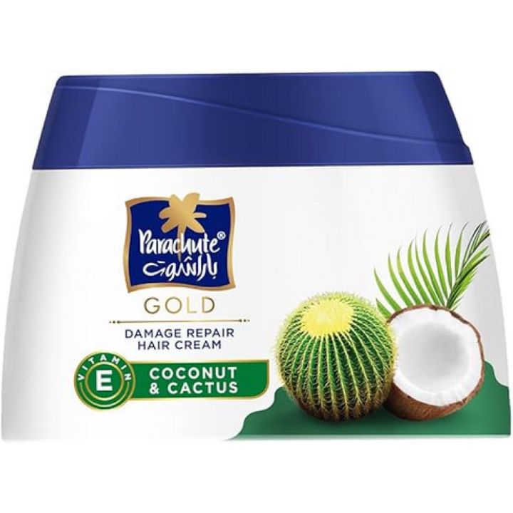 باراشوت كريم 140 مل للشعر التالف جوز هند وصبار - Parachute Gold Hair Cream (140ml) - Damage Repair with Coconut & Aloe Vera