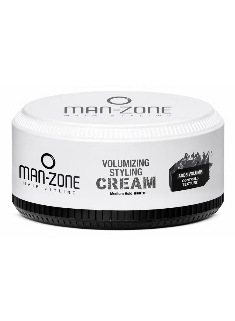 مان زون كريم زيادة الكثافة 125 مل - Man Zone Volumizing Styling Cream Medium Hold
