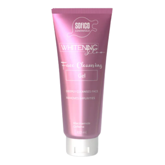 سوفيكو وايتننج جلو غسول للوجه 100مل نياسيناميد - Sofico Whitening Glow Face Cleansing Gel — Caffeine, Niacinamide & Citric Acid 1 100ml