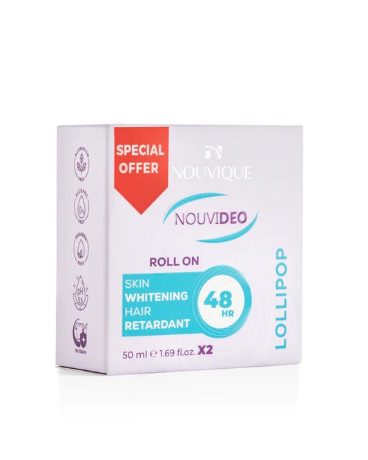نوفيك رول اون نوفي ديو 1+1 لولي بوب 50مل - Nouvique Nouvideo Roll On Lollipop 2X50ML (Kit)