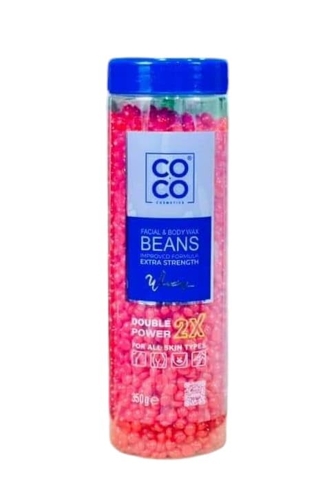 كوكو واكس شمع خرز برطمان350جم ورد - Coco Wax Hard Wax Beans Jar 350g - Rose