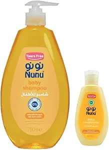 نونو شامبو 750مل + شامبو وبلسم 100مل عرض - Nunu Baby Shampoo 750ml+Conditioner 100ml