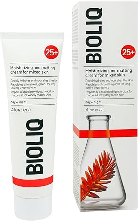 بايوليك +25 كريم مرطب للبشرة المختلطه 50مل - BIOLIQ 25+ Moisturizing and Mattifying Cream For Mixed Skin 50ml
