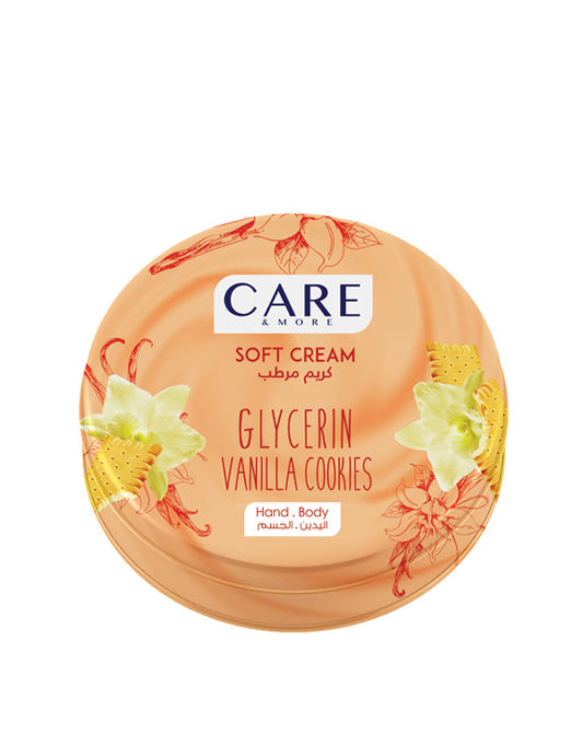 Care & More Soft Cream Glycerin – Vanilia & Cookies – 75 ml