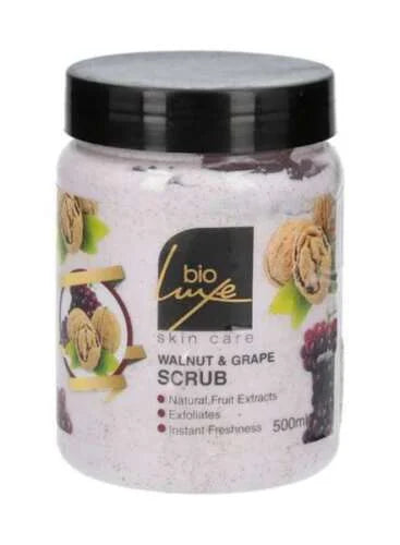 بايو لوكس صنفرة 500مل بالجوز والعنب  - Bioluxe Exfoliating Scrub (500ml) - Walnut & Grape