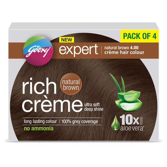 ريتش كريم صبغه اكياس بني طبيعي - Rich Creme Hair Dye Sachets - Natural Brown