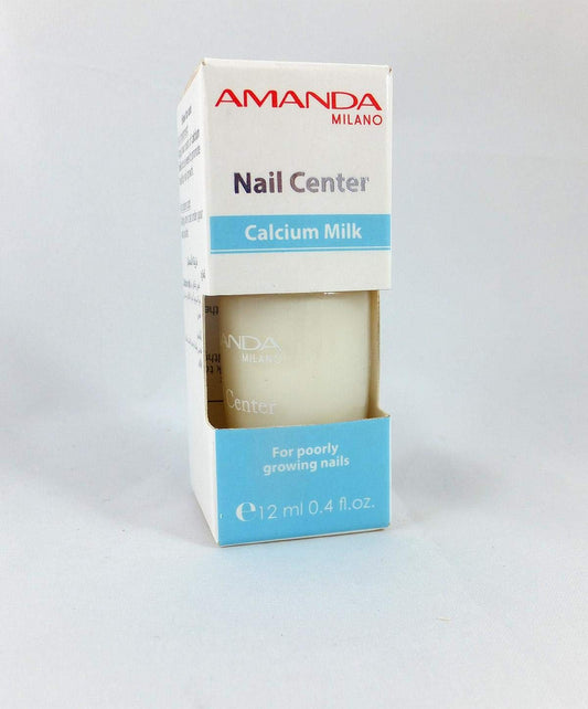 اماندا نيل سنتر كالسيوم ميلك 12مل للاظافر   -  Amanda Nail Center Calcium Milk Nail Treatment - 12ml