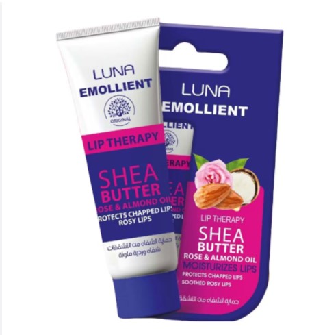 لونا ليب ثيرابي 10جم بزبدة الشيا وزيت الورد  - Luna Lip Therapy 10 g - Shea Butter & Rose Oil