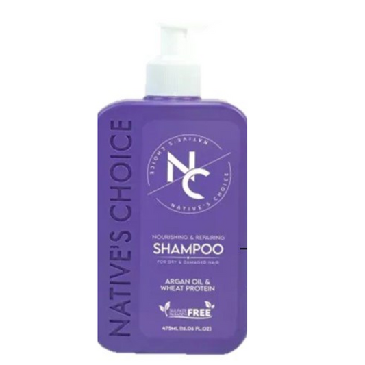 ناتيف شويس شامبو 400مل زيت ارجان وبروتين - Native Choice Shampoo 400ml - Argan Oil & Protein