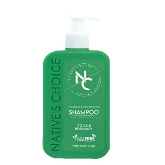 ناتيف شويس شامبو 400مل 7 زيوت وروز ماري - Native Choice Shampoo 400ml - 7 Oils & Rosemary