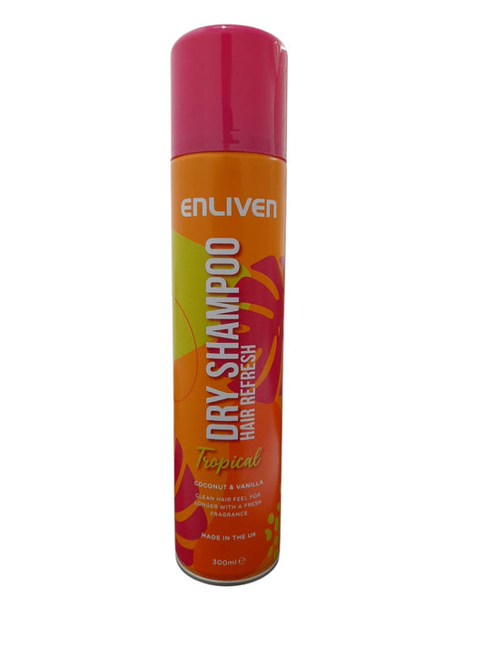 ان ليفن شامبو جاف 300مل تروبيكال اورانج  - Enliven  Dry Shampoo 300 ml - Tropical Orange