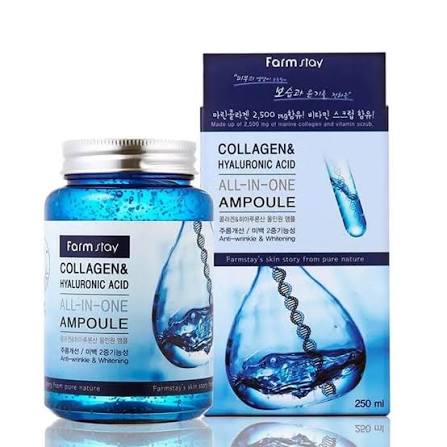 فارم ستاي امبول هيالورونيك 250مل مضاد تجاعيد - Farm Stay Hyaluronic Acid Ampoule (250ml) - Anti-Wrinkle