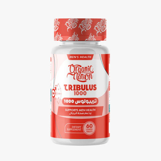 اورجانيك نيشن تريبولوس 1000 مجم 60قرص - Organic Nation Tribulus 1000mg-60Serv-60Coated Tablet