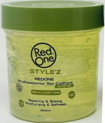 ريد ون جيل 483مل بزيت الزيتون زيتي - Red One Olive Oil Hair Gel (483ml)