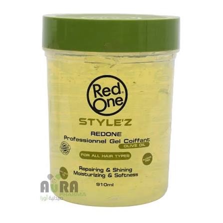 ريد ون جيل 910مل بزيت الزيتون زيتي - Red One Olive Oil Hair Gel (910ml)