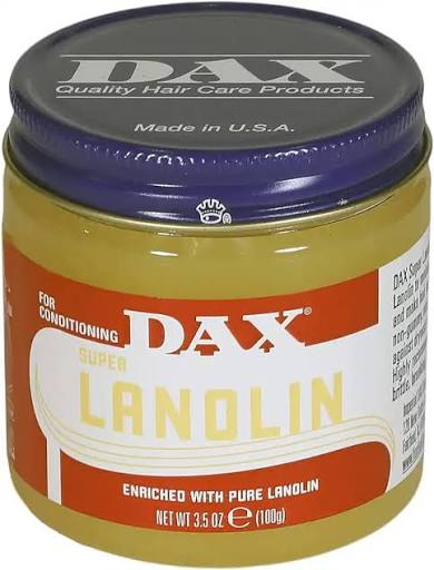 داكس كريم واكس 100جم لانولين - DAX Lanolin Hair Wax & Conditioning Pomade 100g