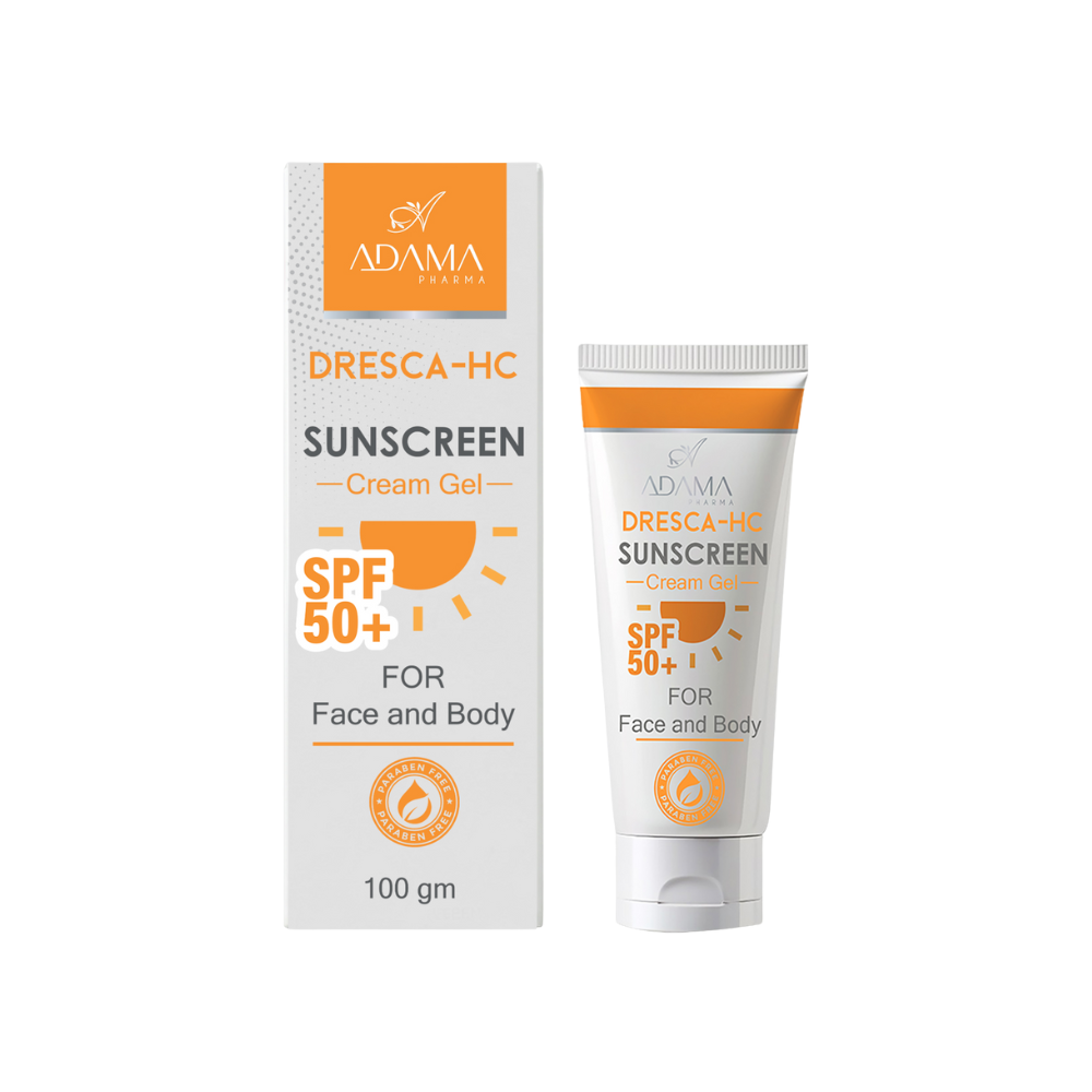 دريسكا صن سكرين اس بي اف 50 كريم جل 120 - Dresca Sunscreen SPF 50 Cream Gel