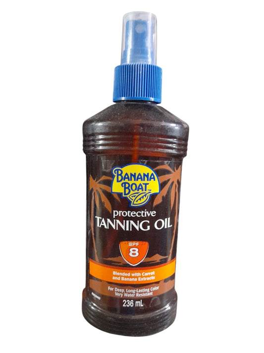 بانانا بوت تانينج اويل 236مل حمايه 8 سبراي - Banana Boat Tanning Oil SPF 8 (236ml) - Spray